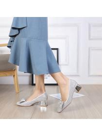 Korean fashion autumn new square toe fashion shoes