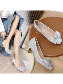 Korean fashion autumn new square toe fashion shoes