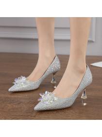 Autumn new banquet shoes women's rhinestone wedding shoes