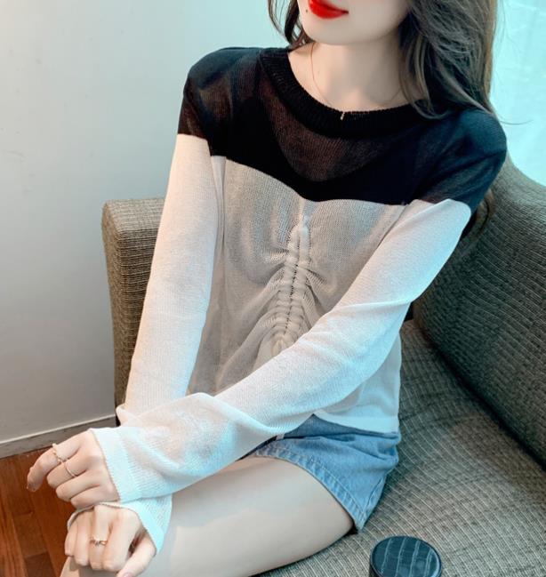 Korean Style Hollow Out Knitting Fashion Top