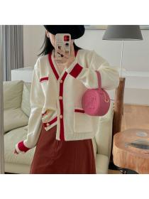 Winter new knitted fashion style loose cardigan