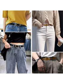 Women's Simple style Fashion Jeans Belt Ladies Leather Belt