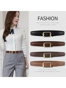 Ready stock women's belt pin buckle matching simple denim pants belt