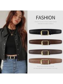 Ready stock women's belt pin buckle matching simple denim pants belt