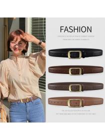 Ready stock women's belt pin buckle matching simple denim pants belt