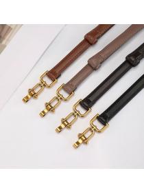 New style buckle adjustable leather belt women's thin belt for dress