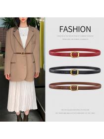 Vintage style Leather Belt Ladies matching Casual Suit Dress Belt