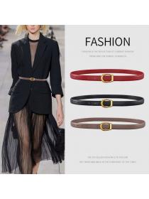 Vintage style Leather Belt Ladies matching Casual Suit Dress Belt