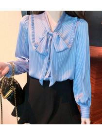 women's Korean style small chiffon shirt