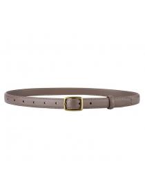 Fashion style casual suit pants leather belt women's skirt decorative belt