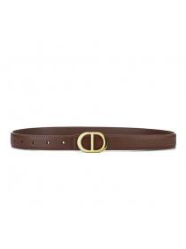 Ladies Belt Smooth Buckle Thin Belt Simple style Dress Belt