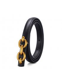 Leather belt women's fashion matching decorative belt 