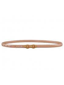 Leather belt women's fashion matching decorative belt 
