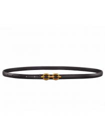 Leather belt women's fashion matching decorative belt 