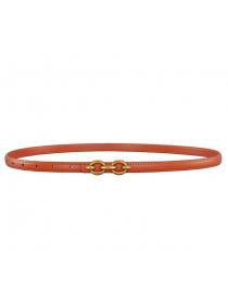 Leather belt women's fashion matching decorative belt 