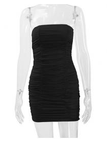 Outlet hot style Summer new women's nightclub pleated Bodycon dress