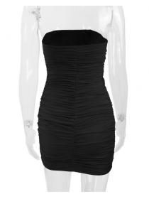Outlet hot style Summer new women's nightclub pleated Bodycon dress