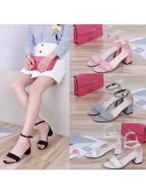 Simple style High Heel Sandals Casual Fashion Round Toe Sexy Sandals