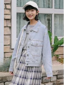 Autumn new denim jacket women loose Korean style denim jacket