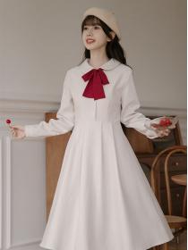 Autumn fashion Korean style Sweet long sleeve dress
