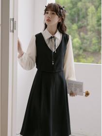 New style Korean style Student long sleeve dress