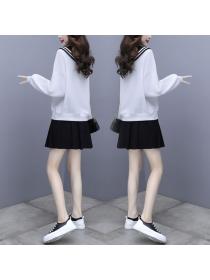New style Fashion Top+ Pleated Skirt Two-piece Set