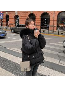 New style women's short Korean style thickened cotton Coat