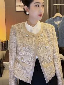 Korean-style temperament Tweed short coat for women