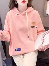 Autumn new fashion hooded sweater letter print Hoodies