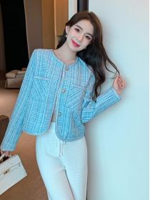 New style temperament loose Tweed jacket for women