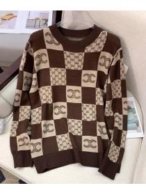On Sale Printing Fashion Knitting Top 