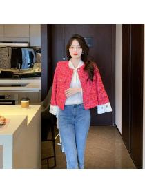 New style high-end fashion Tweed short coat 