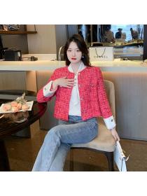 New style high-end fashion Tweed short coat 