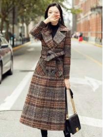 Winter new Korean style Long coat Woolen cloth coat for women