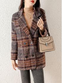 Fashion Tweed cloth coat for women