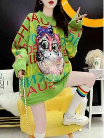 New fashion retro Korean style knit top