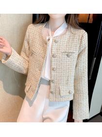 Korean Style Stripe Fashion Sweet  Coat 