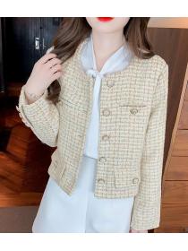 Korean Style Stripe Fashion Sweet  Coat 