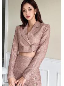 Korean Style V  Collars Slim Nobel Suits 