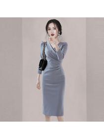 Korean style New arrival slim dress for autumn