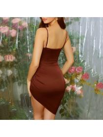 Outlet hot style Stylish Sexy Single-shoulder Party dress 