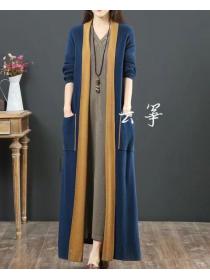 On Sale Color Matching Loose Leisure Style Dress 
