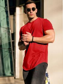 Summer men's Casual& exercise cotton loose short sleeve T-shirt