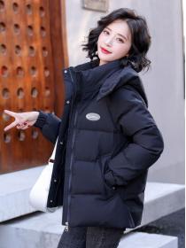 New style Korean fashion Solid color down Jacket warm coat