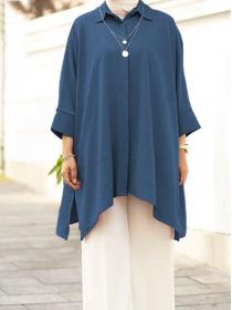 Muslim women's clothes plus size women's fashion casual shirt 