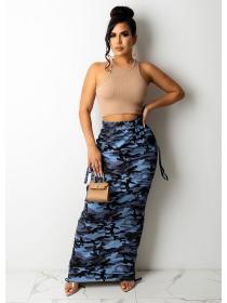 Fashion Camouflage print skirt
