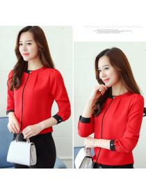 On Sale Color Matching Nobel Style Blouse 