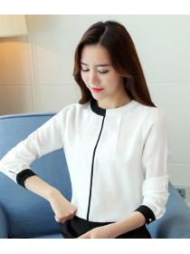 On Sale Color Matching Nobel Style Blouse 