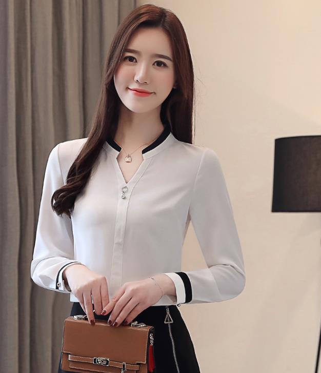 OL  Style Color Matching Nobel Style Blouse