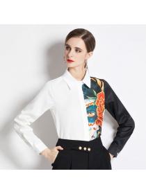 European style Fashion Long-sleeved Blouse for women